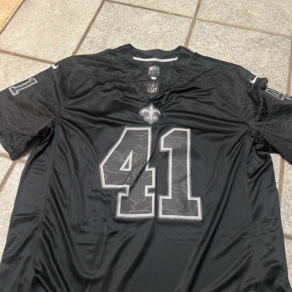 NFL Black #41 Saints Jersey